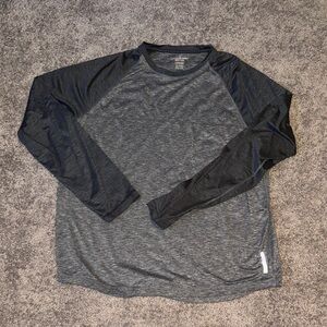 American Eagle Outfitters Charcoal and Black Long Sleeve Tee